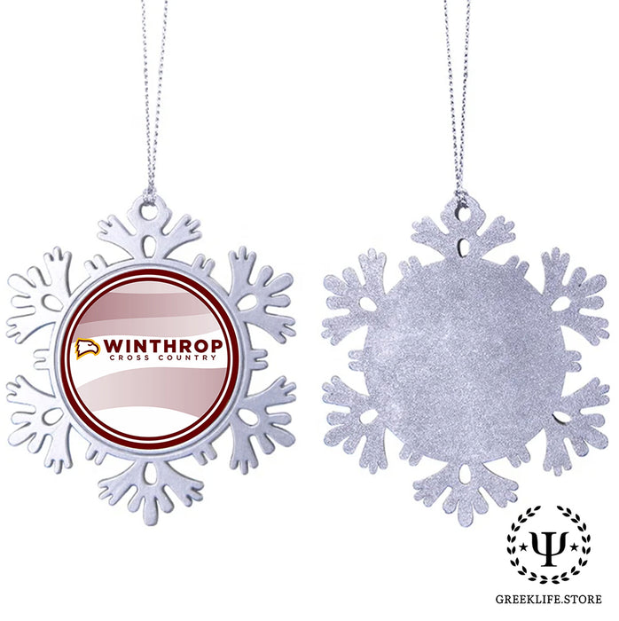 Winthrop University Christmas Ornament - Snowflake Metal