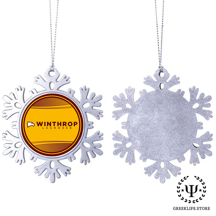 Winthrop University Christmas Ornament - Snowflake Metal