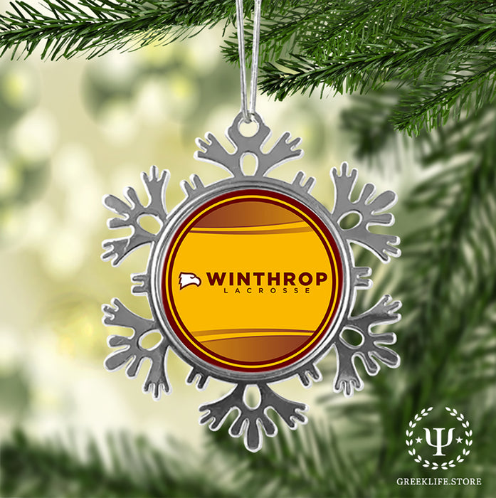 Winthrop University Christmas Ornament - Snowflake Metal