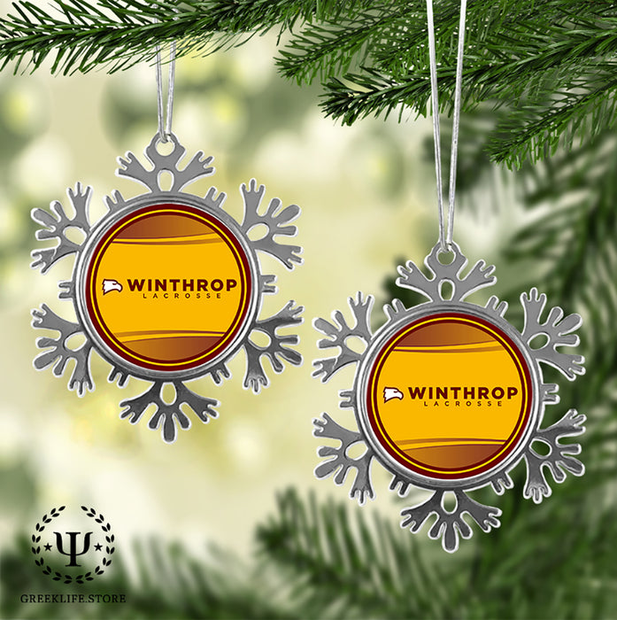 Winthrop University Christmas Ornament - Snowflake Metal