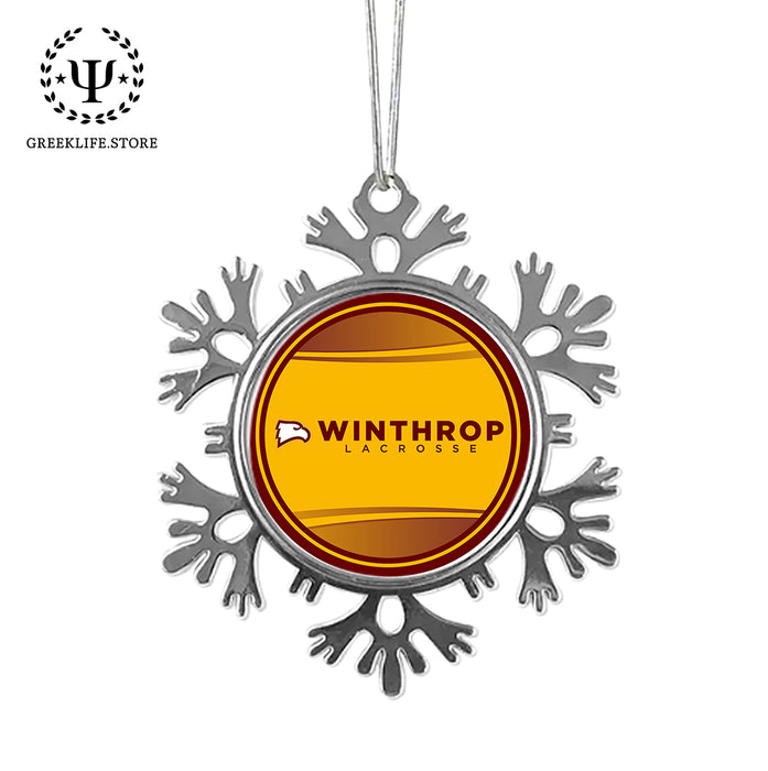 Winthrop University Christmas Ornament - Snowflake Metal