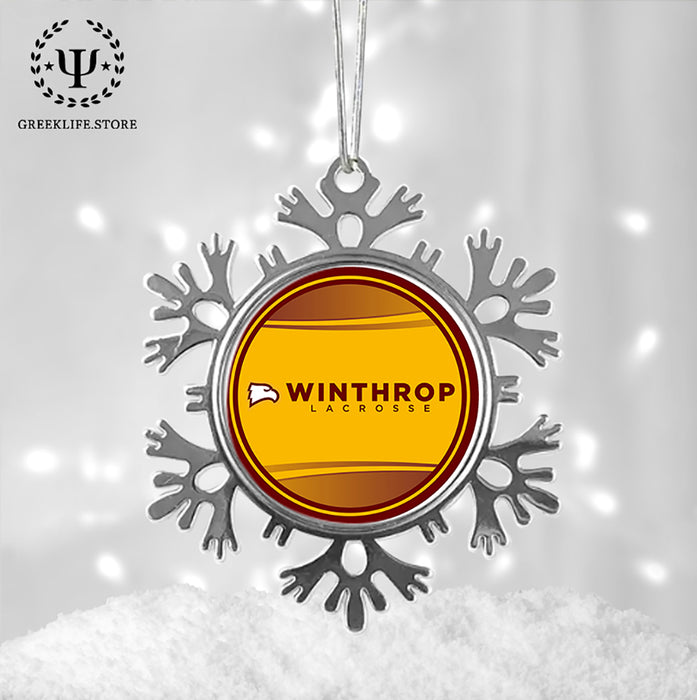 Winthrop University Christmas Ornament - Snowflake Metal
