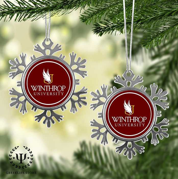 Winthrop University Christmas Ornament - Snowflake Metal