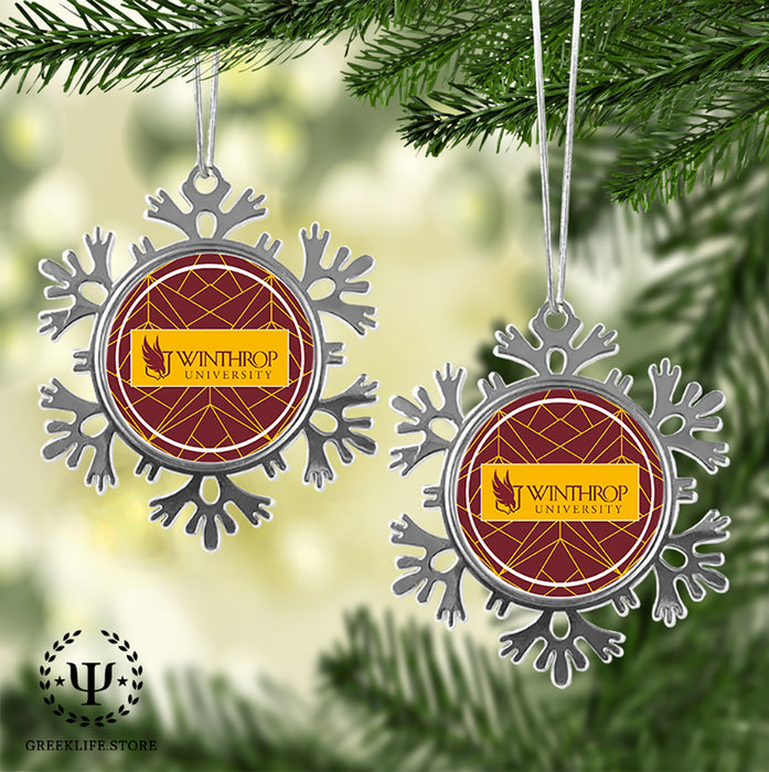 Winthrop University Christmas Ornament - Snowflake Metal