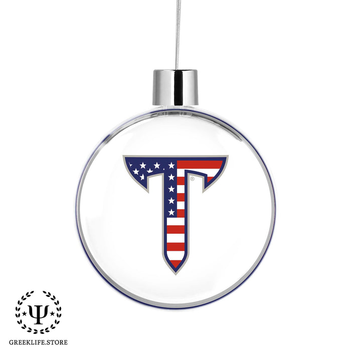 Troy University Christmas Ornament Flat Round