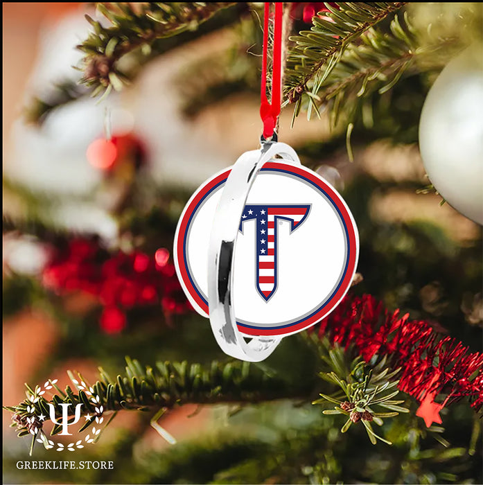 Troy University Christmas Reversible Flat Round Ornament