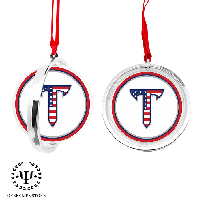 Troy University Christmas Reversible Flat Round Ornament