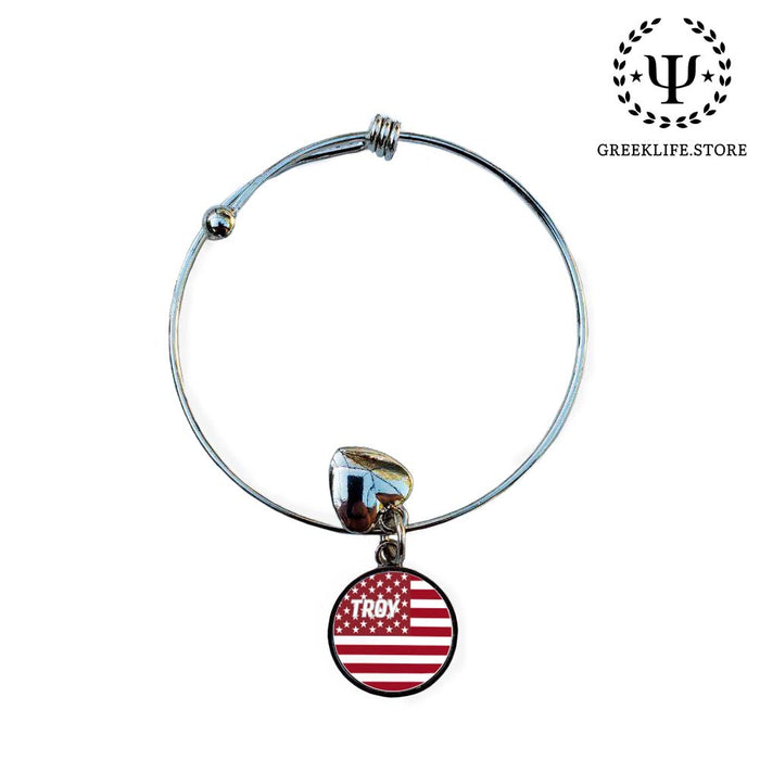 Troy University Round Adjustable Bracelet