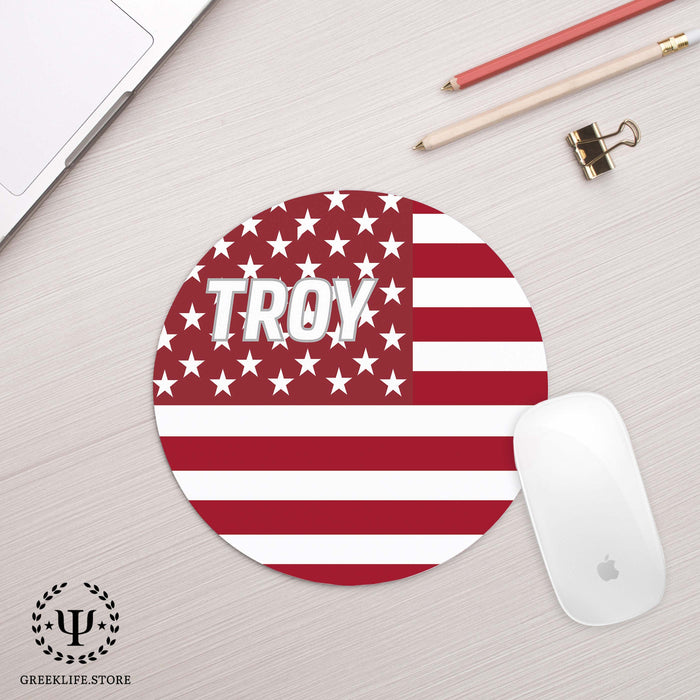 Troy University Mouse Pad Round