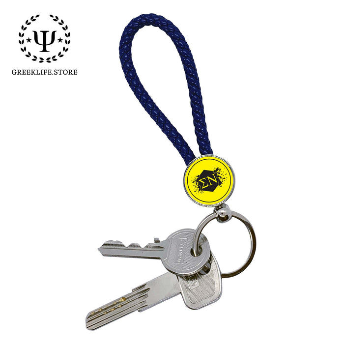 Sigma Nu Keychain Round