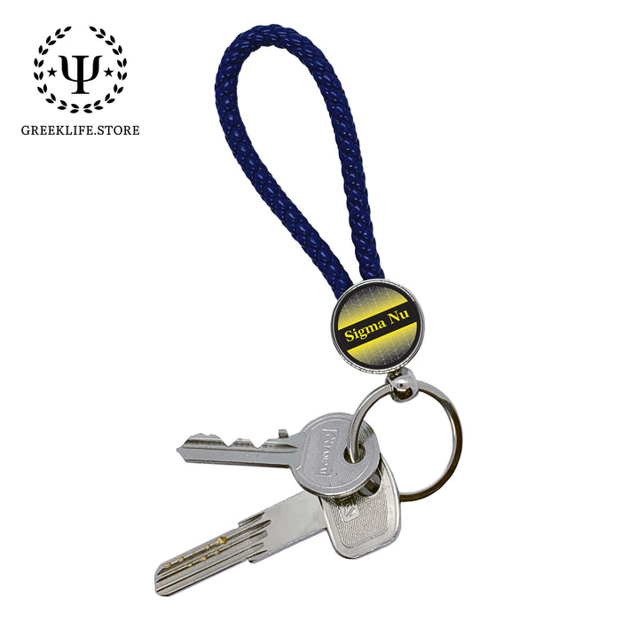 Sigma Nu Keychain Round