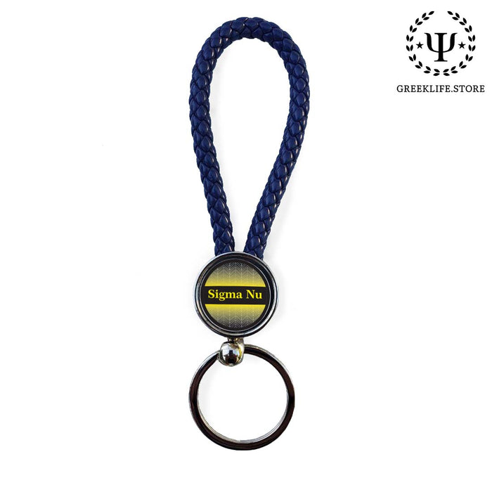 Sigma Nu Keychain Round