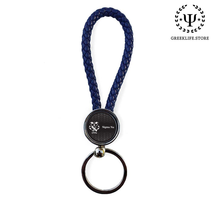 Sigma Nu Keychain Round