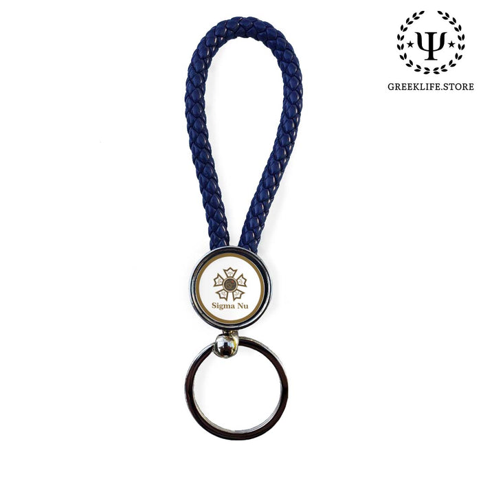 Sigma Nu Keychain Round
