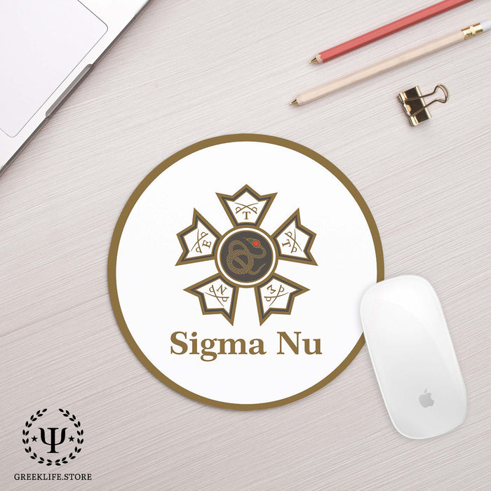 Sigma Nu Mouse Pad Round