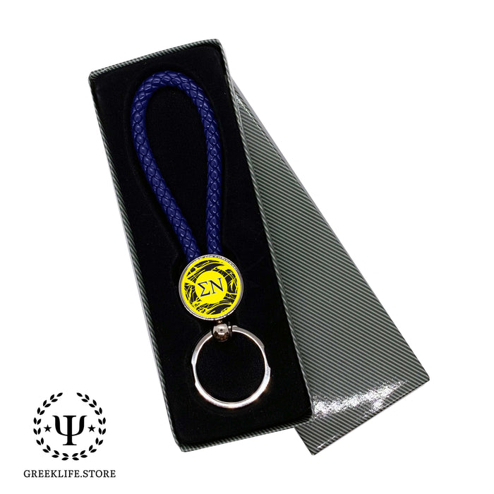 Sigma Nu Keychain Round