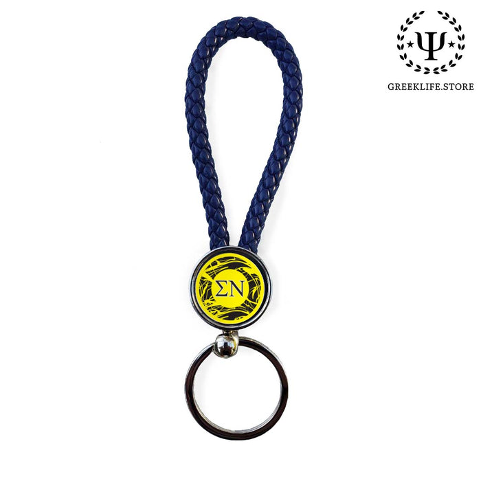 Sigma Nu Keychain Round