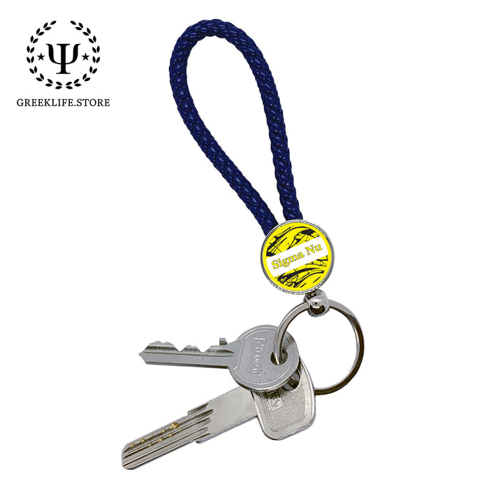 Sigma Nu Keychain Round