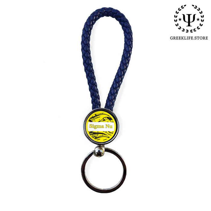 Sigma Nu Keychain Round
