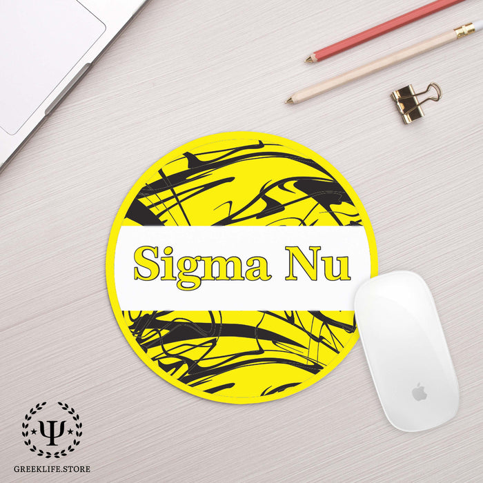 Sigma Nu Mouse Pad Round