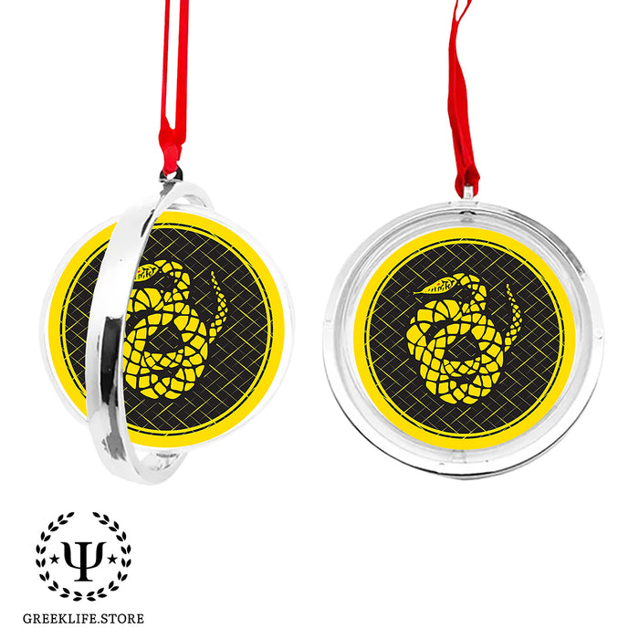 Sigma Nu Christmas Reversible Flat Round Ornament