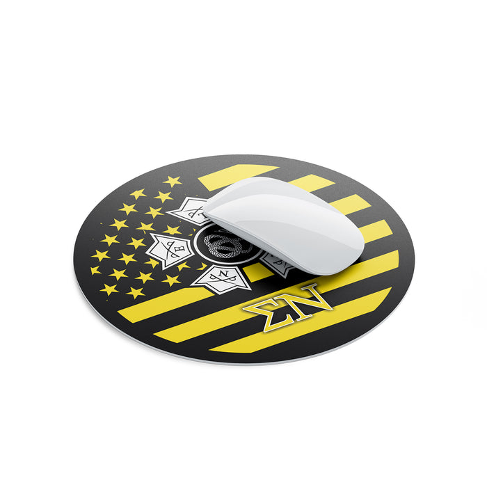 Sigma Nu Mouse Pad Round