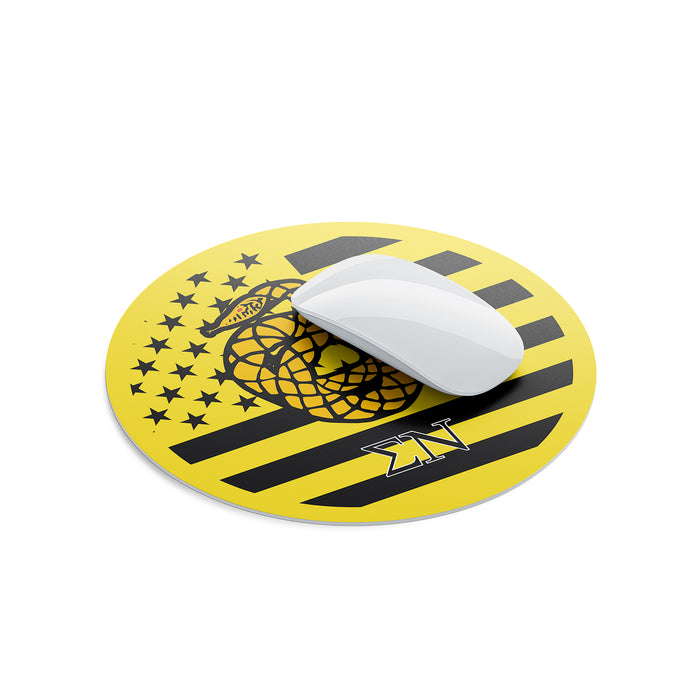 Sigma Nu Mouse Pad Round