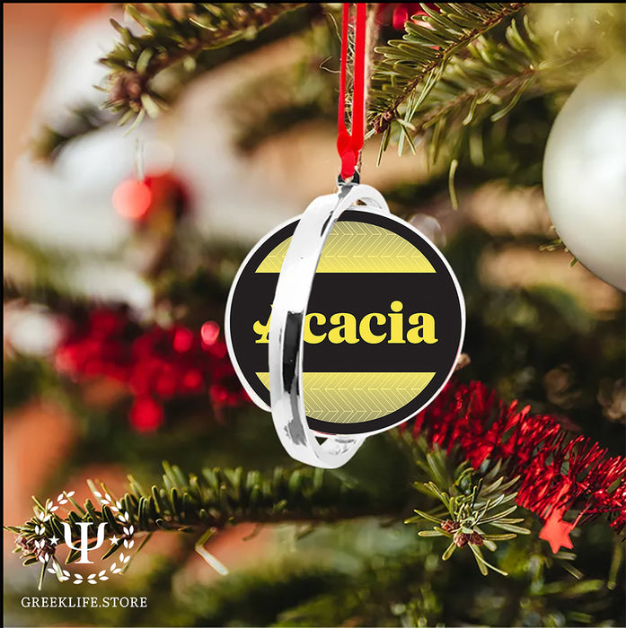 Acacia Fraternity Christmas Reversible Flat Round Ornament