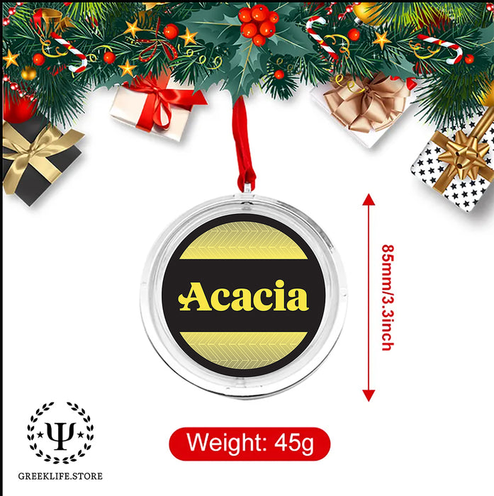 Acacia Fraternity Christmas Reversible Flat Round Ornament