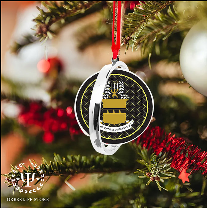 Acacia Fraternity Christmas Reversible Flat Round Ornament