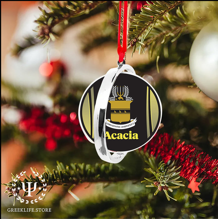 Acacia Fraternity Christmas Reversible Flat Round Ornament