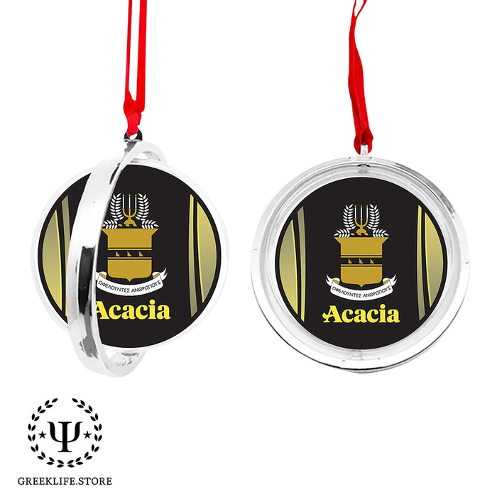 Acacia Fraternity Christmas Reversible Flat Round Ornament
