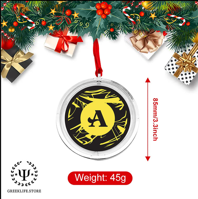 Acacia Fraternity Christmas Reversible Flat Round Ornament