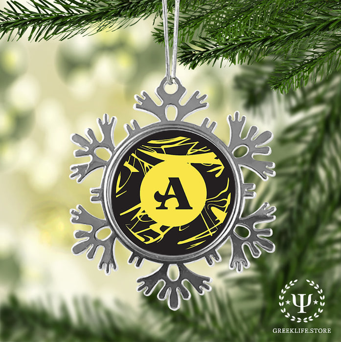 Acacia Fraternity Christmas Ornament - Snowflake Metal