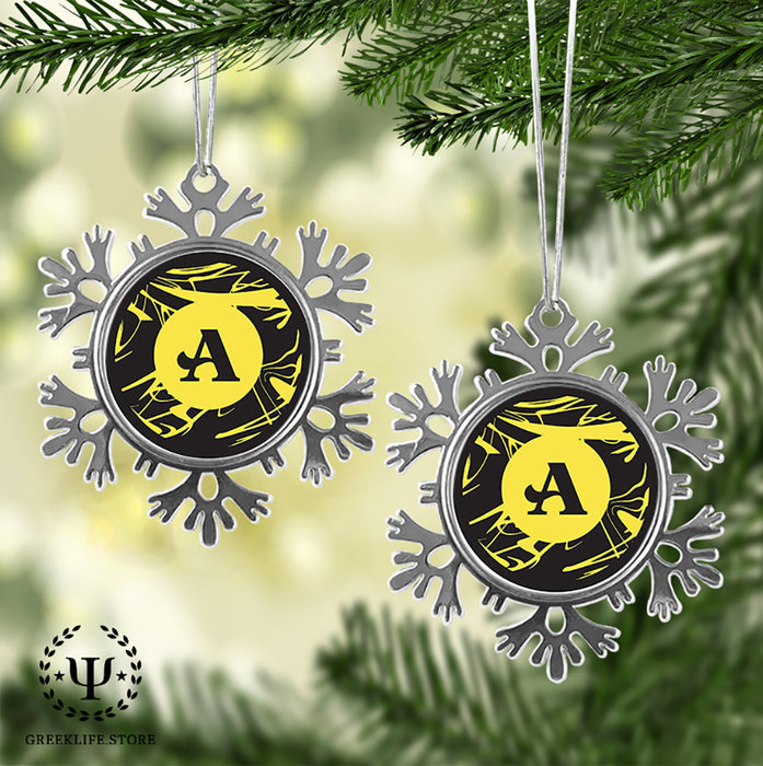 Acacia Fraternity Christmas Ornament - Snowflake Metal