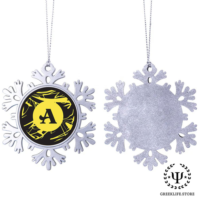 Acacia Fraternity Christmas Ornament - Snowflake Metal