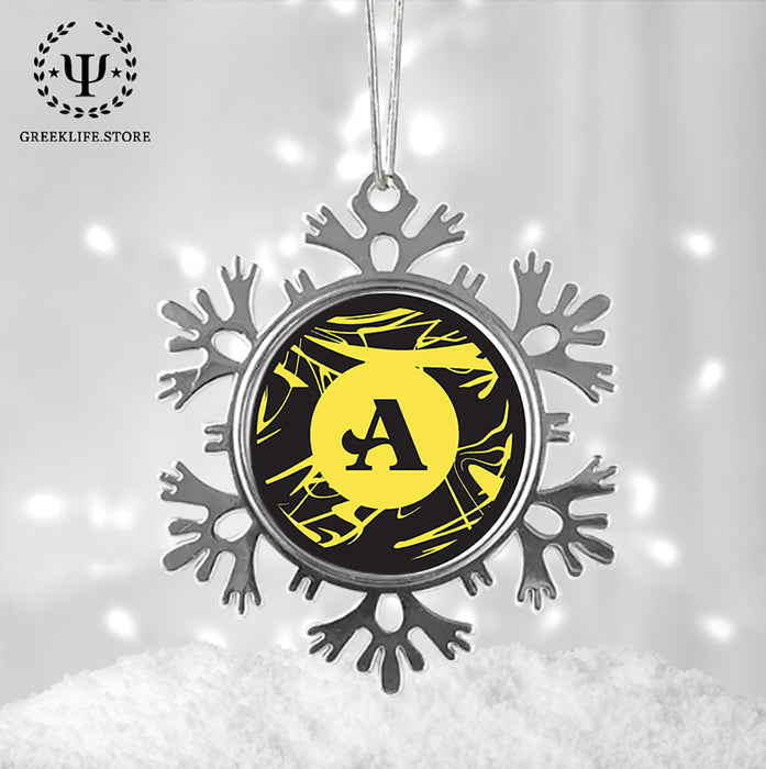 Acacia Fraternity Christmas Ornament - Snowflake Metal