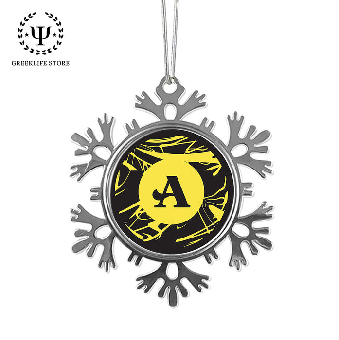 Acacia Fraternity Christmas Ornament - Snowflake Metal