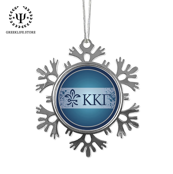Kappa Kappa Gamma Christmas Ornament - Snowflake Metal