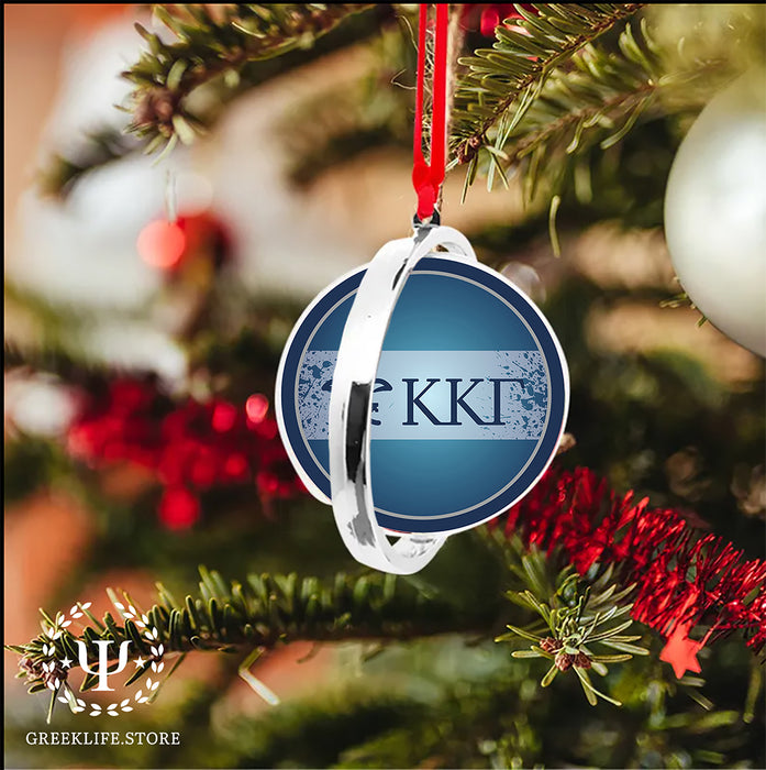 Kappa Kappa Gamma Christmas Reversible Flat Round Ornament