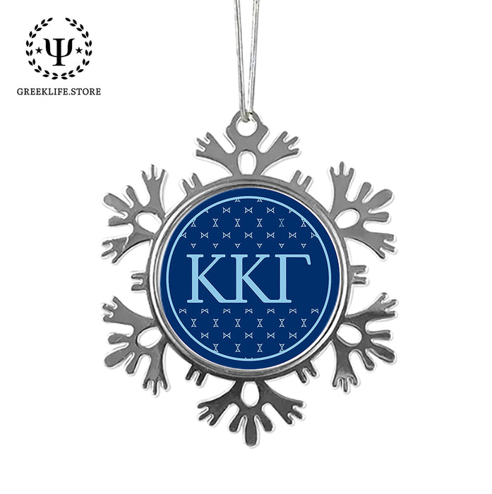 Kappa Kappa Gamma Christmas Ornament - Snowflake Metal