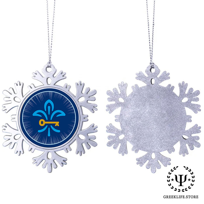 Kappa Kappa Gamma Christmas Ornament - Snowflake Metal