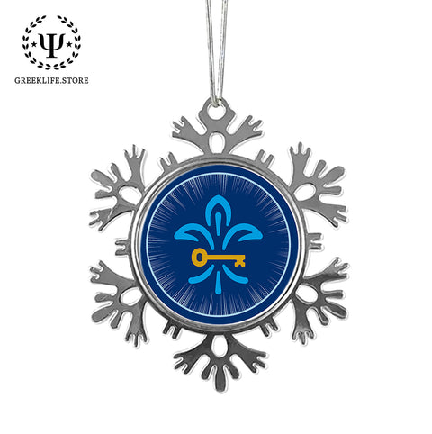 Kappa Kappa Gamma Christmas Ornament - Snowflake Metal