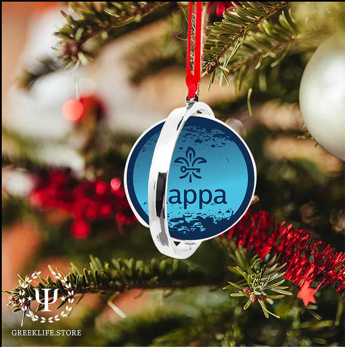 Kappa Kappa Gamma Christmas Reversible Flat Round Ornament