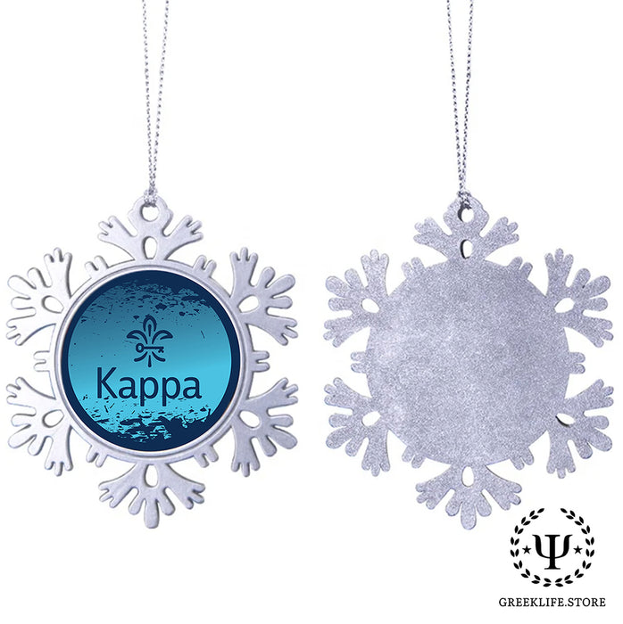 Kappa Kappa Gamma Christmas Ornament - Snowflake Metal