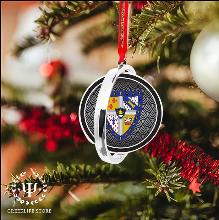 Sigma Alpha Epsilon Christmas Reversible Flat Round Ornament