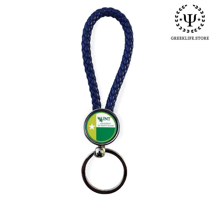 University of North Texas Key chain round