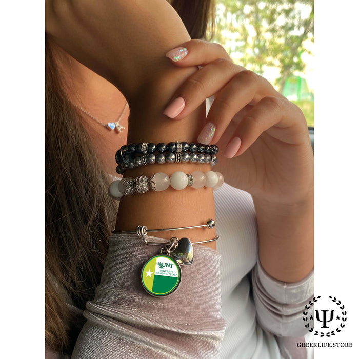 University of North Texas Round Adjustable Bracelet