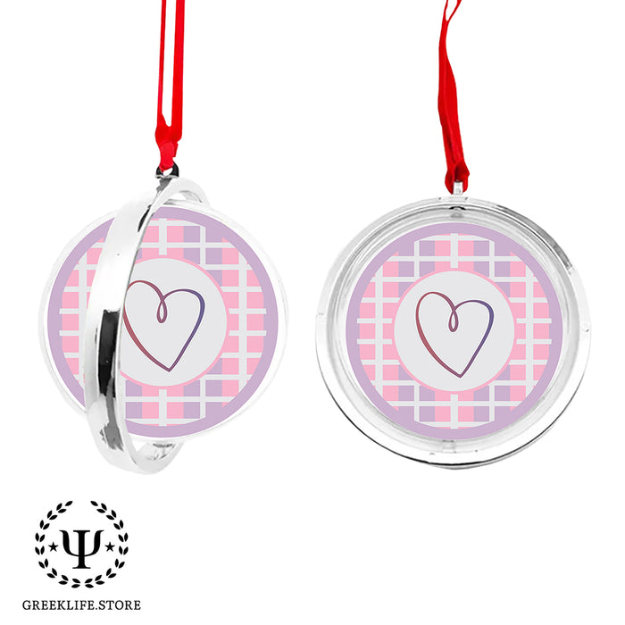 Sigma Kappa Christmas Reversible Flat Round Ornament