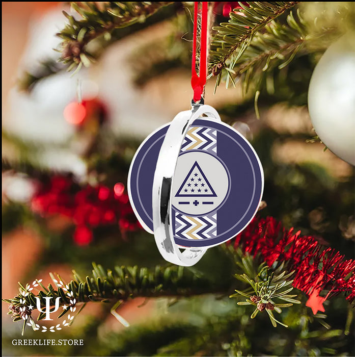 Sigma Pi Christmas Reversible Flat Round Ornament